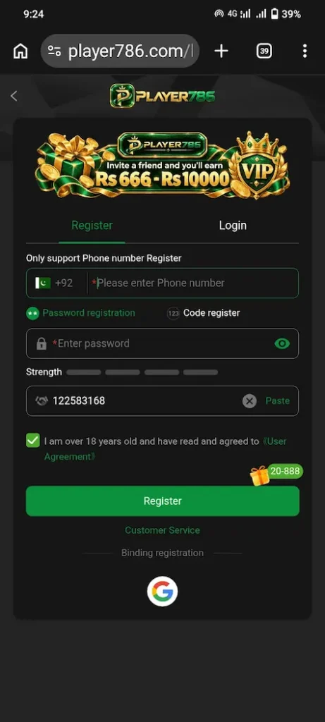 Player786 Game